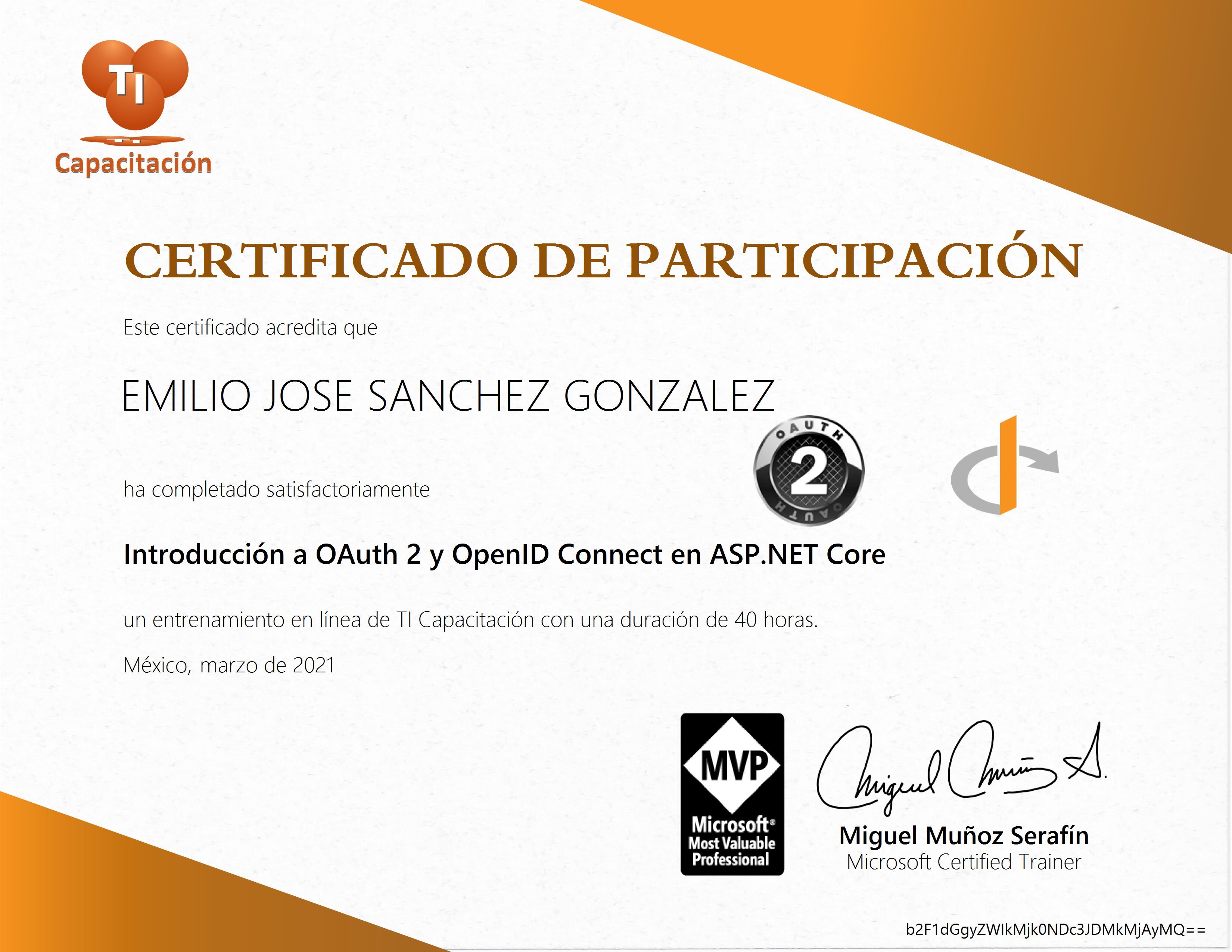 Certificado Open ID Connect