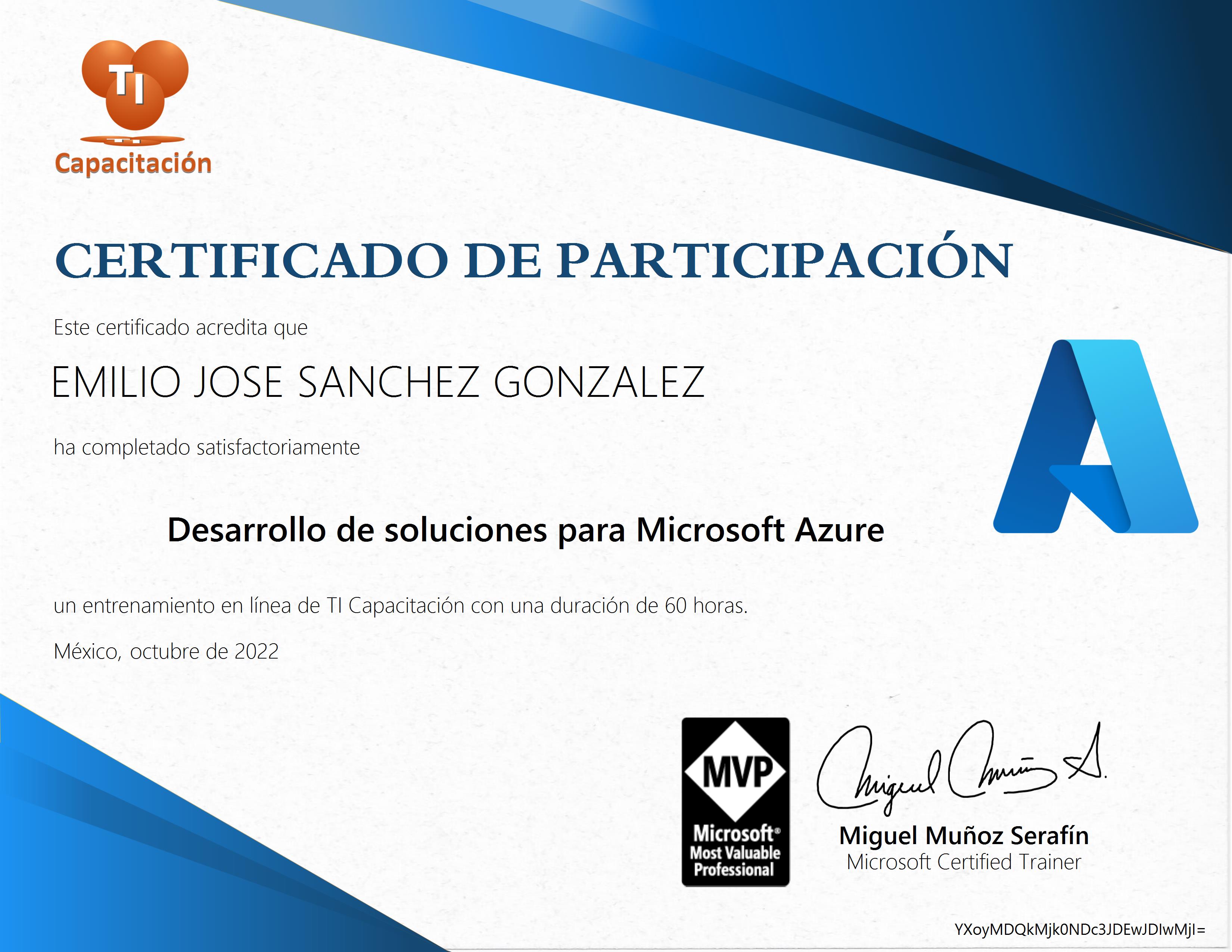 Certificado Azure 204