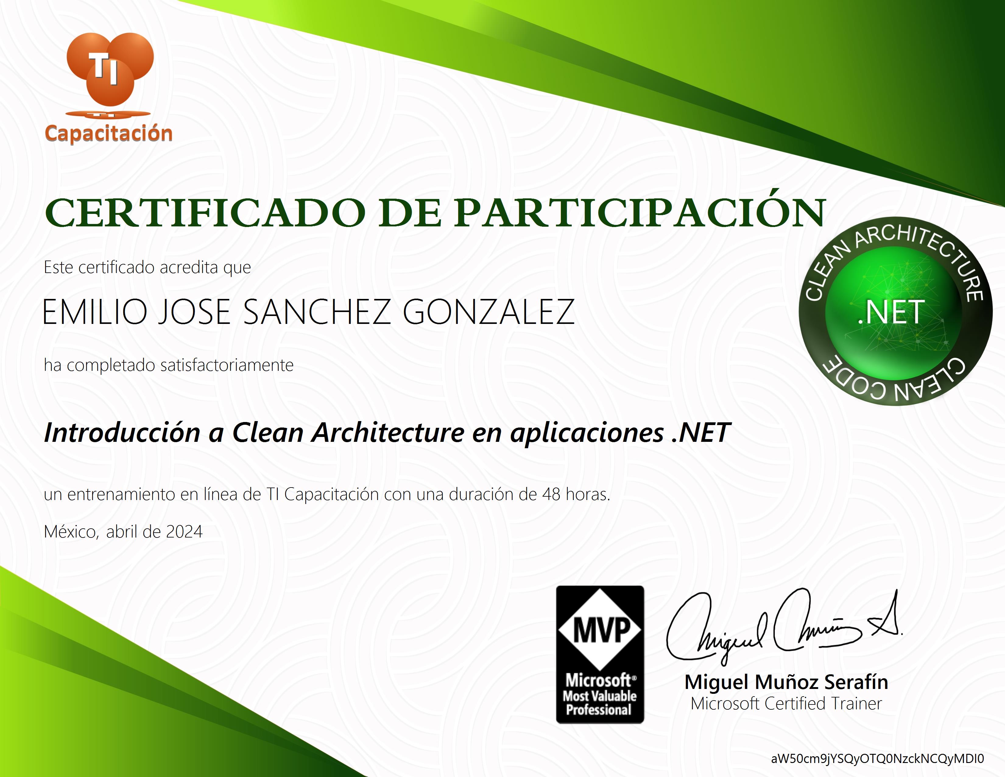 Certificado Clean Architecture